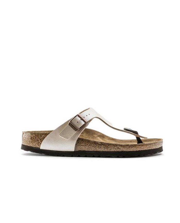 Klapki damskie Birkenstock GIZEH BF NARROW 0943873 Beżowe - Sklep online Mastersport