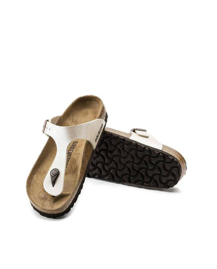 Klapki damskie Birkenstock GIZEH BF NARROW 0943873 Beżowe - Sklep online Mastersport