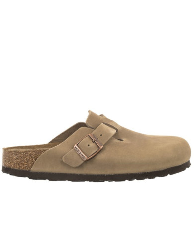 Klapki damskie Birkenstock BOSTON LEOI NARROW 0960813 Brązowe - Sklep online Mastersport