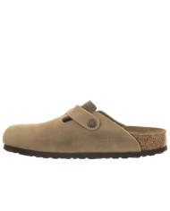 Klapki damskie Birkenstock BOSTON LEOI NARROW 0960813 Brązowe - Sklep online Mastersport