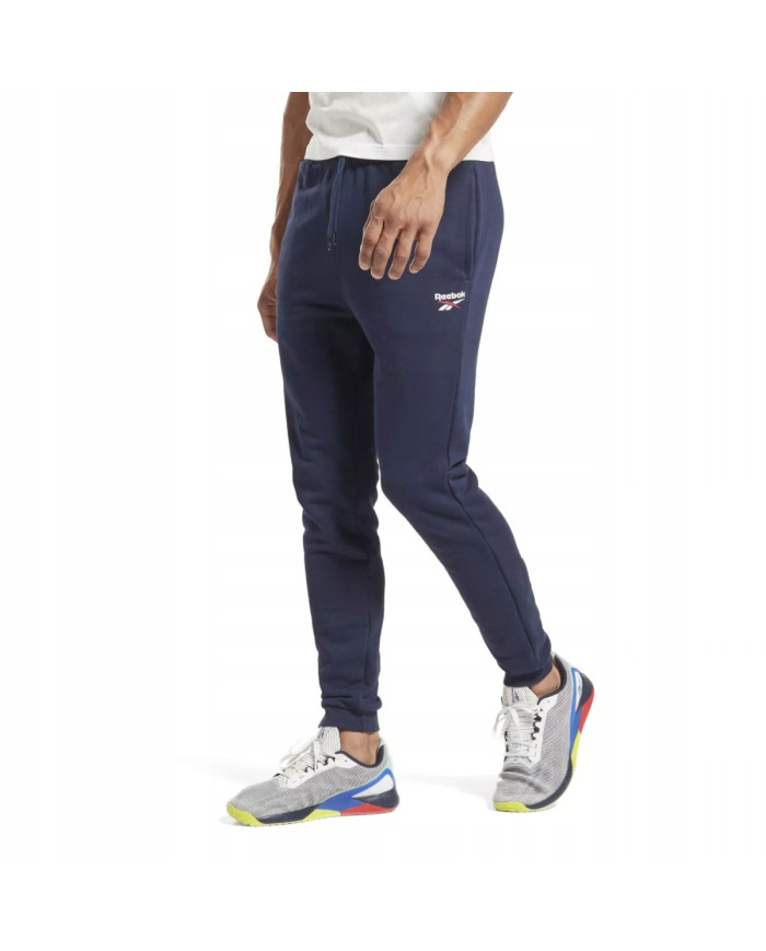 Spodnie męskie Reebok IDENTITY SMALL LOGO FT JOGGER 100049529 Niebieskie - Sklep online Mastersport
