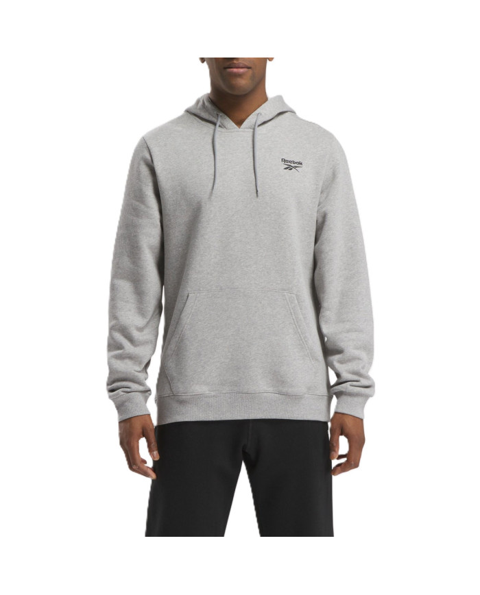 Bluza męska Reebok IDENTITY SMALL LOGO FLEECE HOODIE 100202875 Szara - Sklep online Mastersport