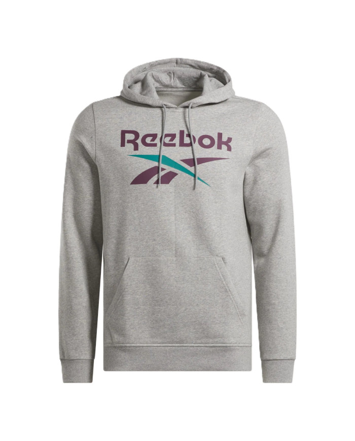 Bluza męska Reebok IDENTITY BIG LOGO FLEECE HOODIE 100206026 Szara - Sklep online Mastersport