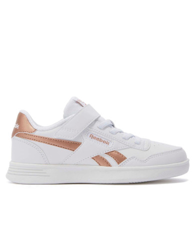 Buty dziecięce Reebok COURT ADVANCE ELASTIC & TOP STRAP 100211098 Białe - Sklep online Mastersport