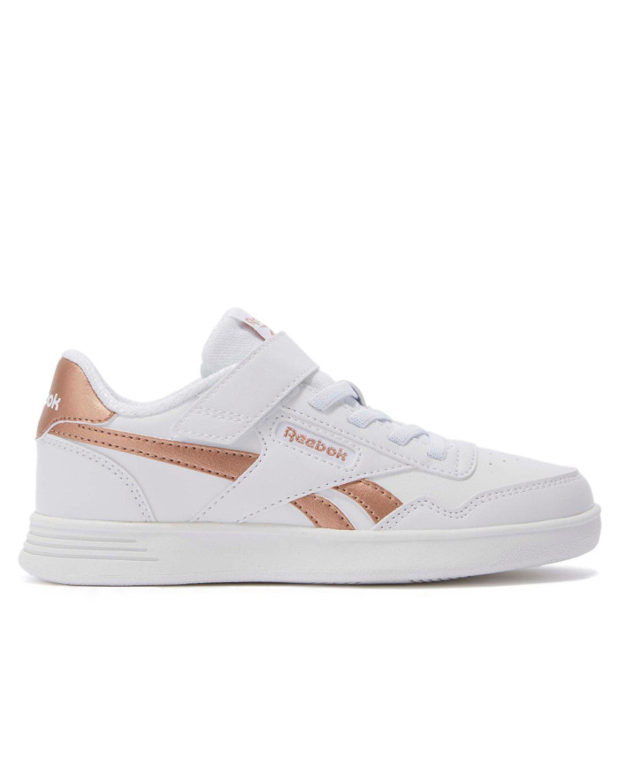 Buty dziecięce Reebok COURT ADVANCE ELASTIC & TOP STRAP 100211098 Białe - Sklep online Mastersport