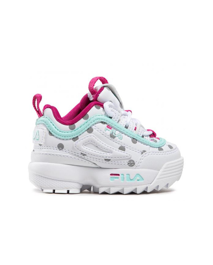 Buty dziecięce Fila DISRUPTOR F INF 101107780Q Białe - Sklep online Mastersport