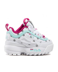 Buty dziecięce Fila DISRUPTOR F INF 101107780Q Białe - Sklep online Mastersport