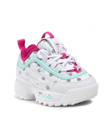 Buty dziecięce Fila DISRUPTOR F INF 101107780Q Białe - Sklep online Mastersport