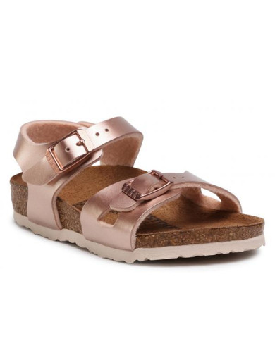 Klapki damskie Birkenstock RIO KIDS BF REGULAR 1012519 Różowe - Sklep online Mastersport