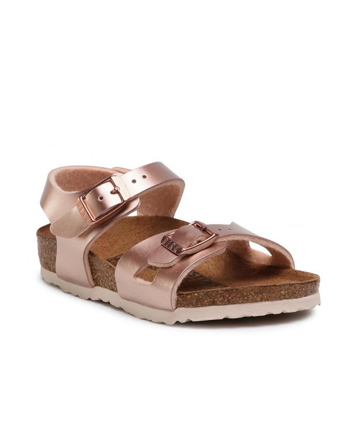 Klapki damskie Birkenstock RIO KIDS BF REGULAR 1012519 Różowe - Sklep online Mastersport