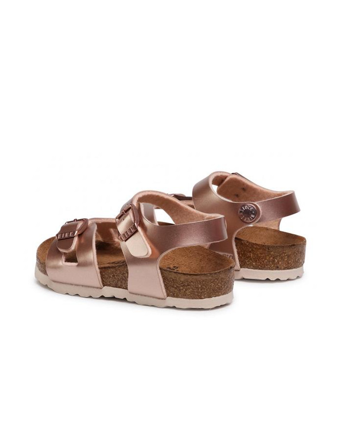 Klapki damskie Birkenstock RIO KIDS BF REGULAR 1012519 Różowe - Sklep online Mastersport