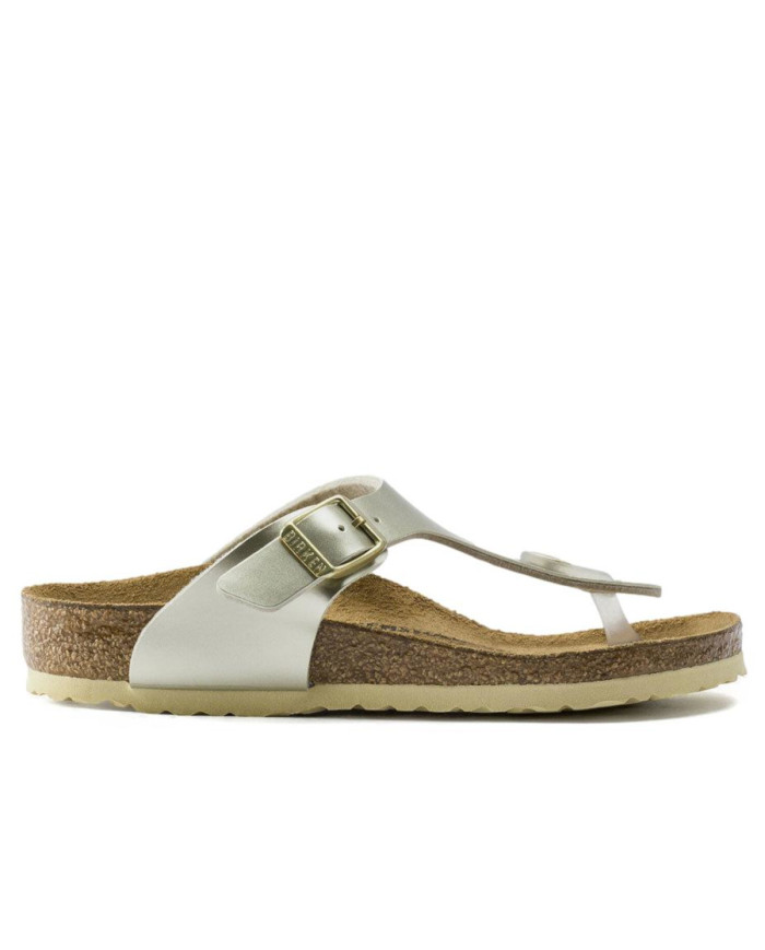 Klapki damskie Birkenstock GIZEH KIDS BF REGULAR 1015592 Złote - Sklep online Mastersport