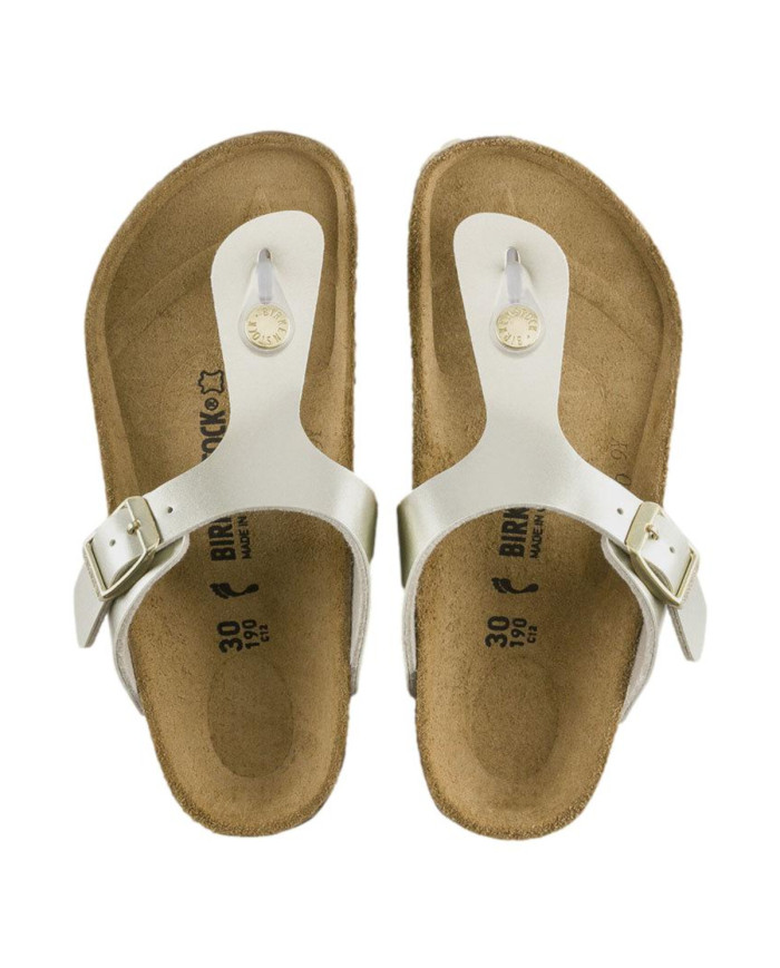 Klapki damskie Birkenstock GIZEH KIDS BF REGULAR 1015592 Złote - Sklep online Mastersport