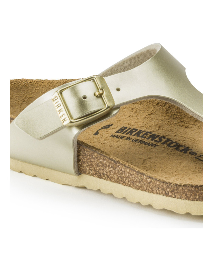 Klapki damskie Birkenstock GIZEH KIDS BF NARROW 1015593 Złote - Sklep online Mastersport