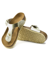 Klapki damskie Birkenstock GIZEH KIDS BF NARROW 1015593 Złote - Sklep online Mastersport