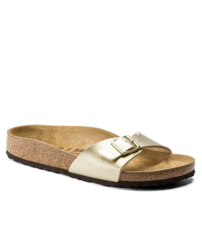 Klapki damskie Birkenstock MADRID BF NARROW 1016107 Złote - Sklep online Mastersport
