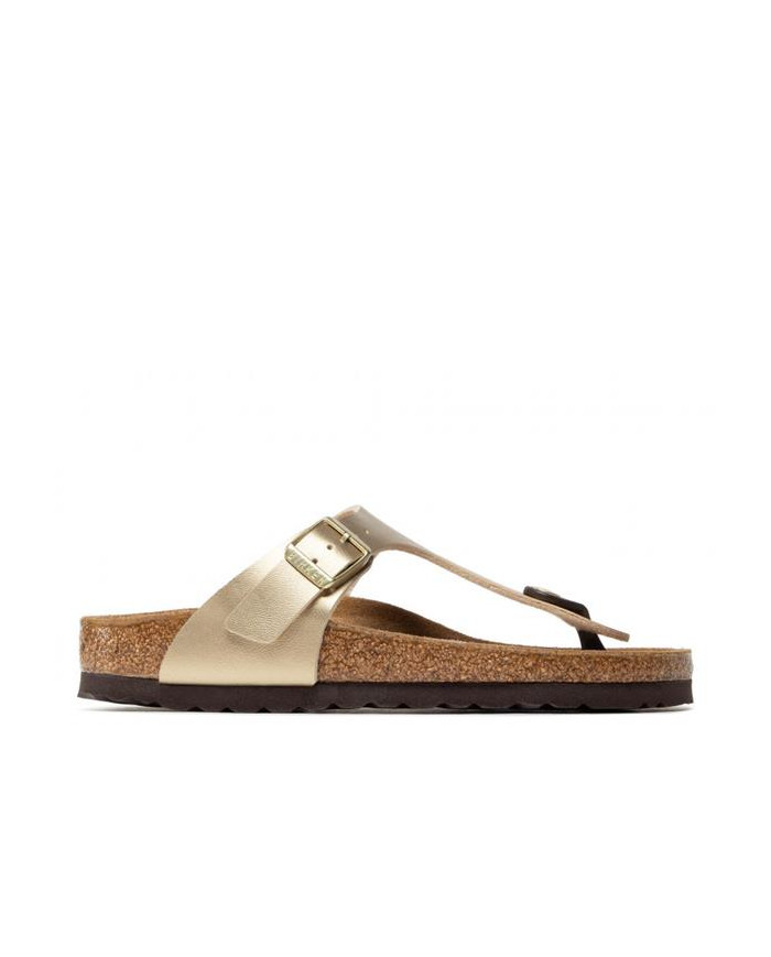 Klapki damskie Birkenstock GIZEH BF NARROW 1016109 Złote - Sklep online Mastersport