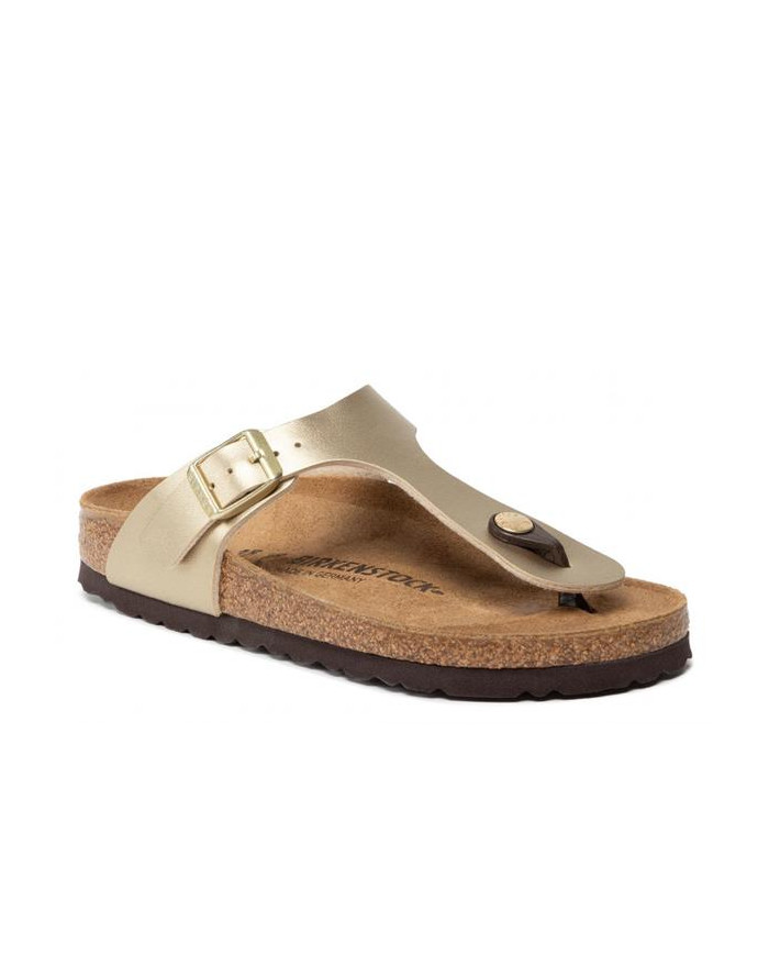 Klapki damskie Birkenstock GIZEH BF NARROW 1016109 Złote - Sklep online Mastersport