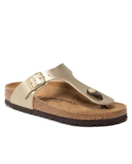 Klapki damskie Birkenstock GIZEH BF NARROW 1016109 Złote - Sklep online Mastersport