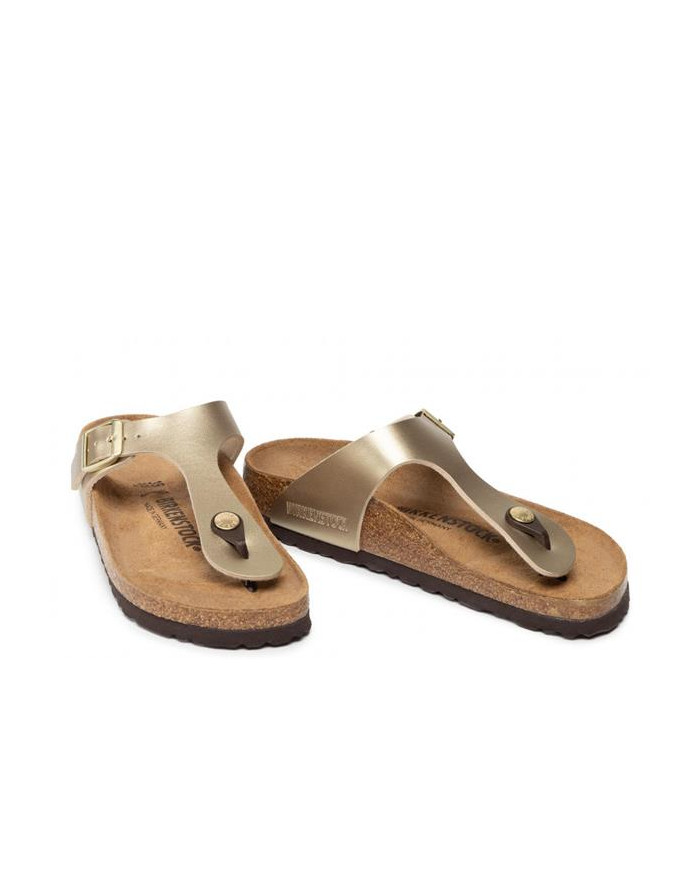 Klapki damskie Birkenstock GIZEH BF NARROW 1016109 Złote - Sklep online Mastersport