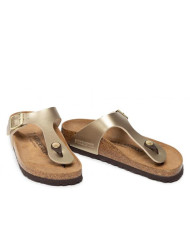 Klapki damskie Birkenstock GIZEH BF NARROW 1016109 Złote - Sklep online Mastersport
