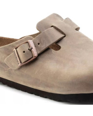 Klapki męskie Birkenstock BOSTON SFB LEOI REGULAR 1018147 Brązowe - Sklep online Mastersport