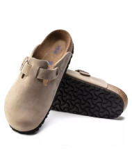 Klapki męskie Birkenstock BOSTON SFB LEOI REGULAR 1018147 Brązowe - Sklep online Mastersport