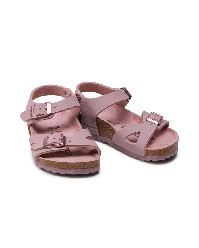 Klapki damskie Birkenstock RIO KIDS BFBC NARROW 1021730 Różowe - Sklep online Mastersport