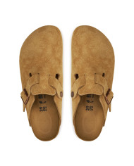 Klapki damskie Birkenstock BOSTON LEVE NARROW 1026164 Beżowe - Sklep online Mastersport