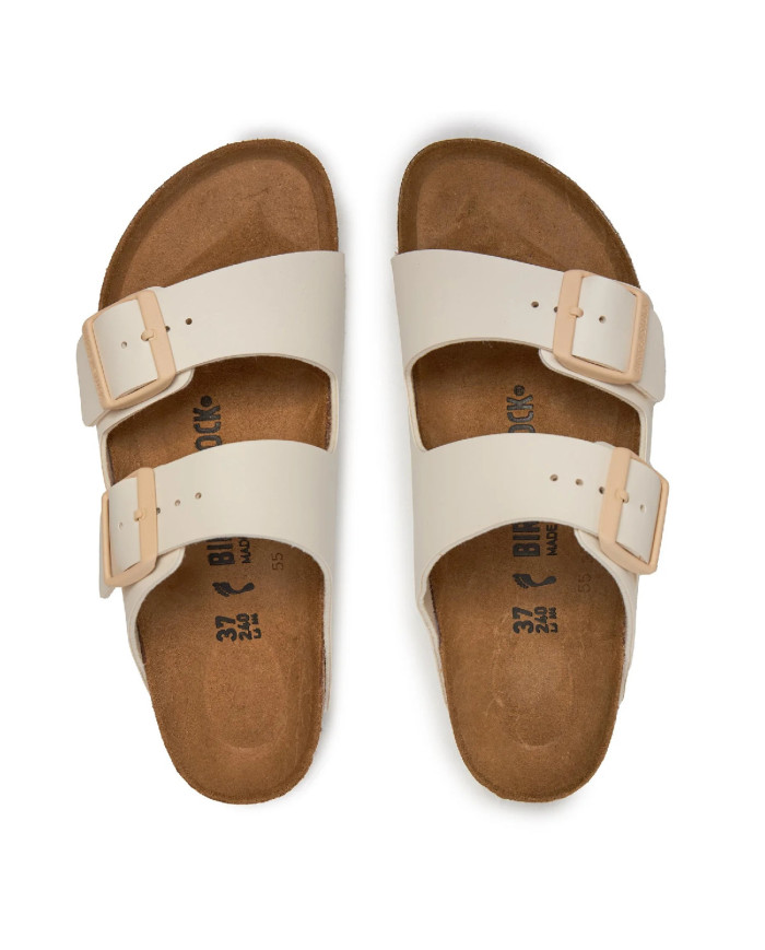 Klapki damskie Birkenstock ARIZONA BF NARROW 1027339 Beżowe - Sklep online Mastersport