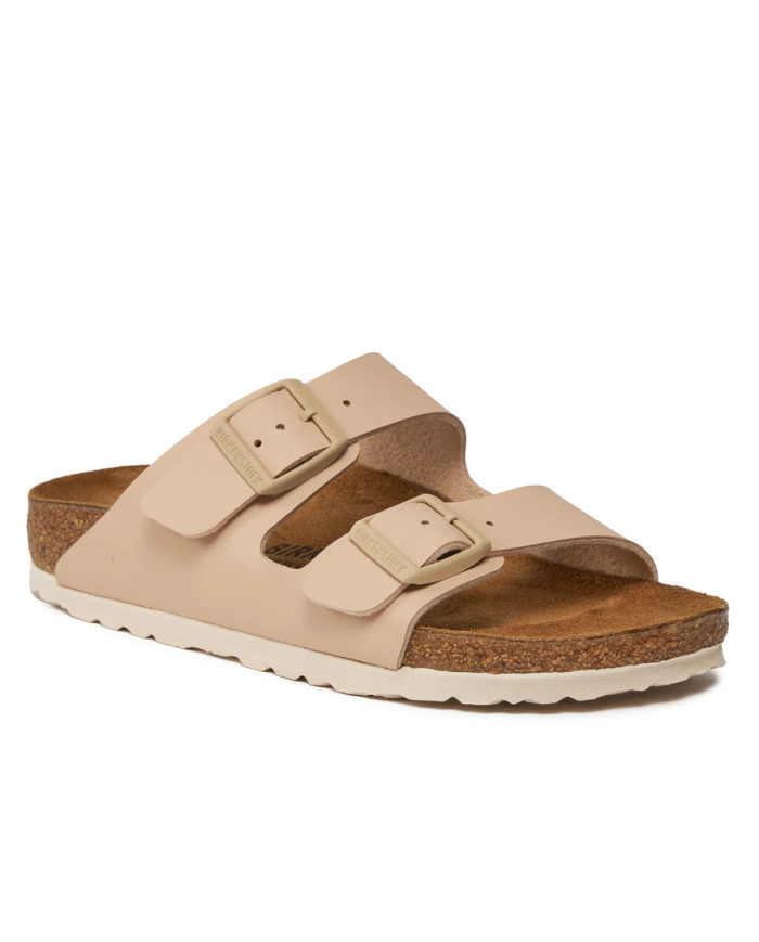 Klapki damskie Birkenstock ARIZONA BF NARROW 1027723 Beżowe - Sklep online Mastersport