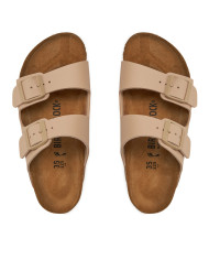 Klapki damskie Birkenstock ARIZONA BF NARROW 1027723 Beżowe - Sklep online Mastersport