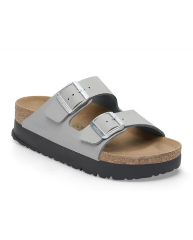 Klapki damskie Birkenstock ARIZONA FLEX PLATFORM BFNARROW 1028439 Szare - Sklep online Mastersport