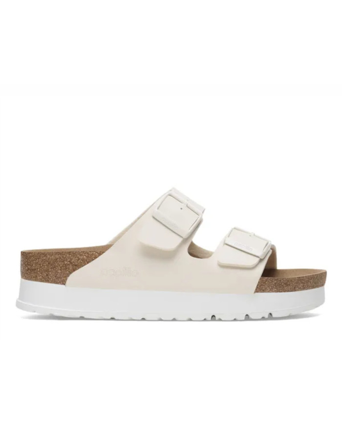 Klapki damskie Birkenstock ARIZONA FLEX PLATFORM BFNARROW 1029127 Beżowe - Sklep online Mastersport