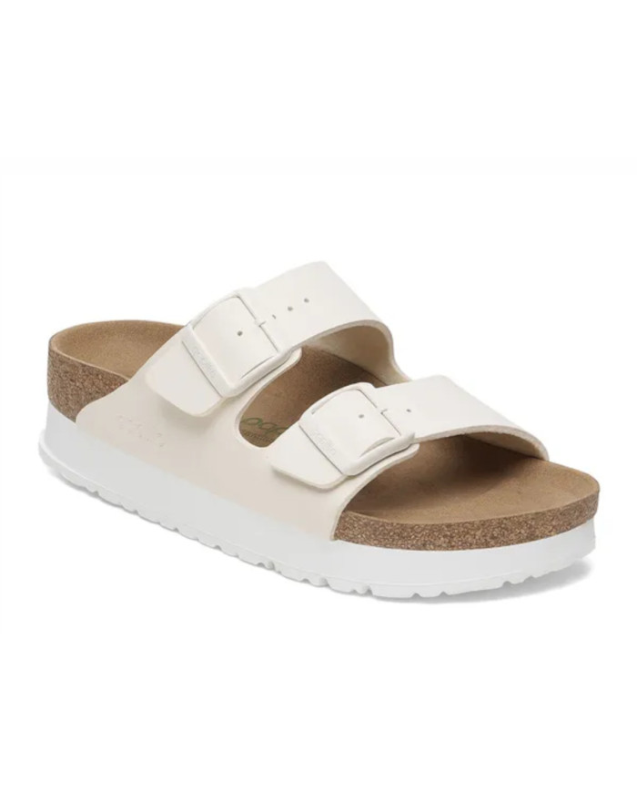 Klapki damskie Birkenstock ARIZONA FLEX PLATFORM BFNARROW 1029127 Beżowe - Sklep online Mastersport