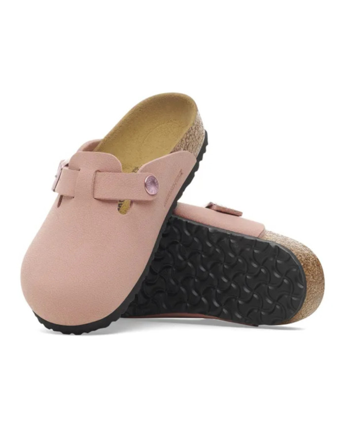 Klapki damskie Birkenstock BOSTON KIDS BFBC NARROW 1029748 Różowe - Sklep online Mastersport