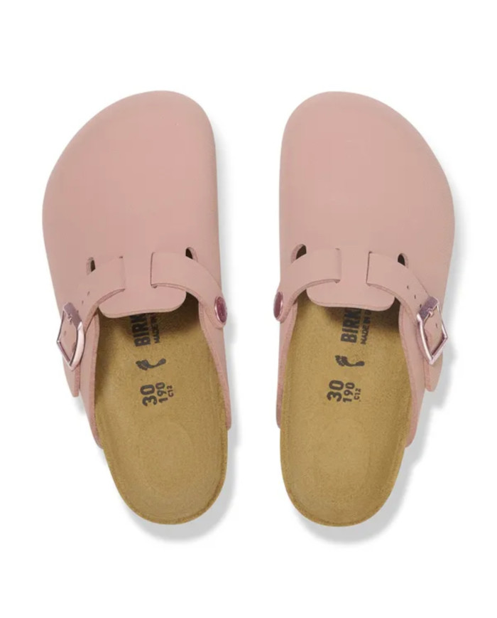 Klapki damskie Birkenstock BOSTON KIDS BFBC NARROW 1029748 Różowe - Sklep online Mastersport