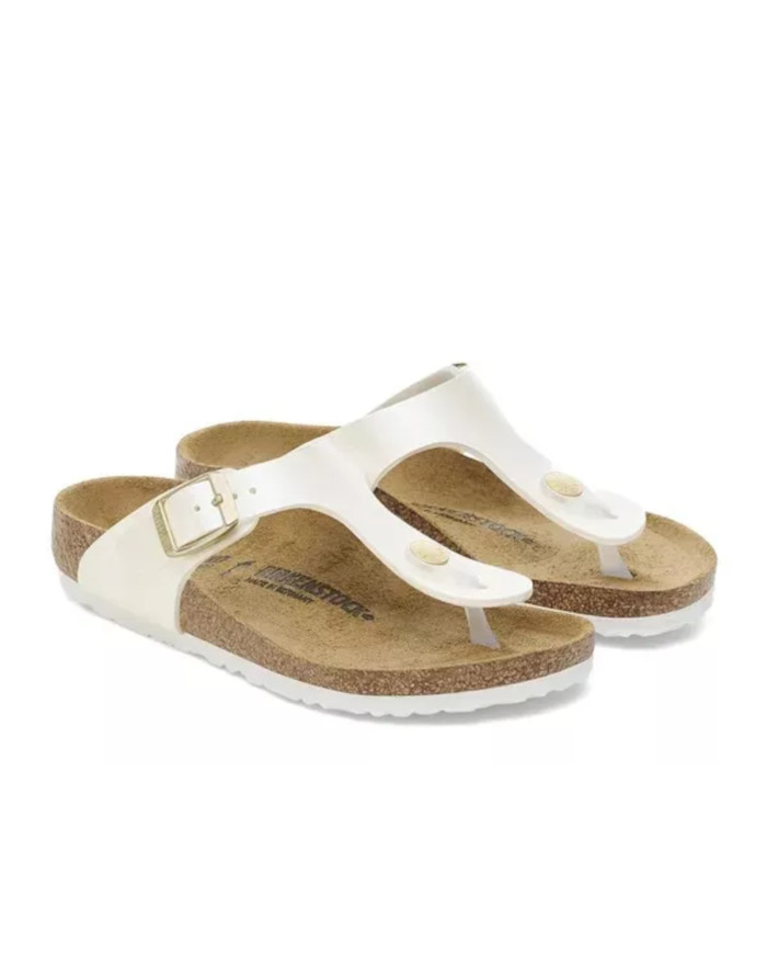 Klapki dziecięce Birkenstock GIZEH KIDS BF REGULAR 1029851 Białe - Sklep online Mastersport
