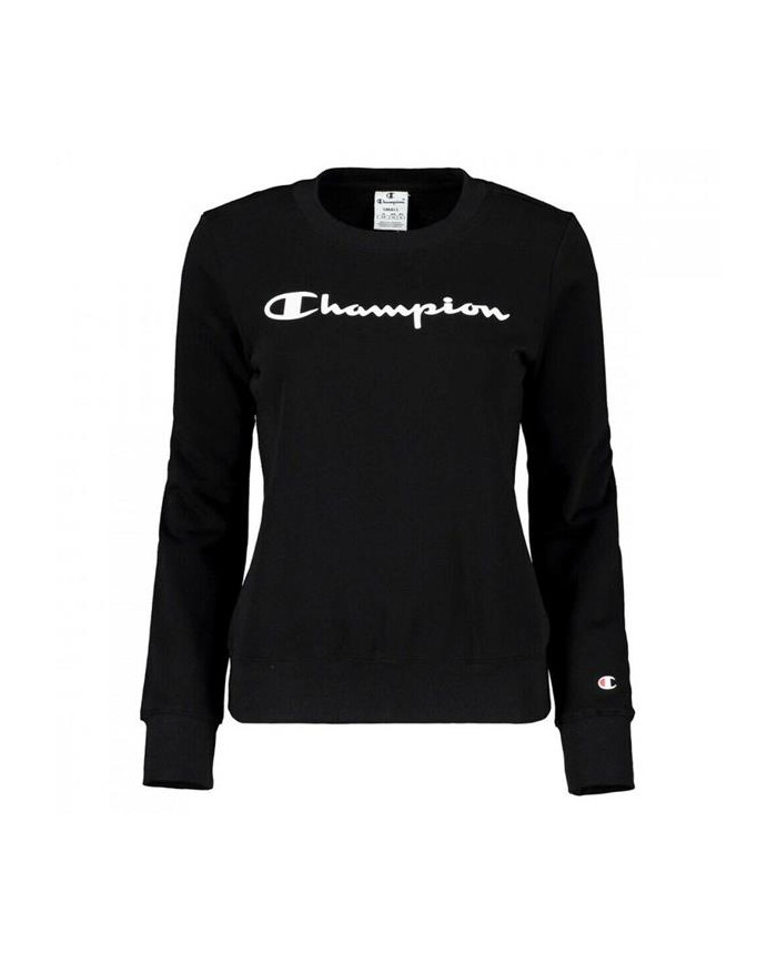 Bluza damska Champion CREWNECK SWEATSHIRT 112585KK001 Czarna - Sklep online Mastersport
