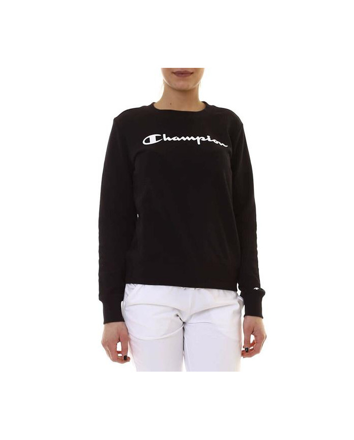 Bluza damska Champion CREWNECK SWEATSHIRT 112585KK001 Czarna - Sklep online Mastersport