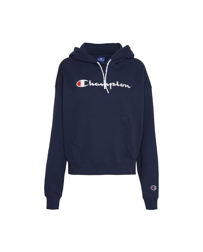 Bluza damska Champion HOODED SWEATSHIRT 112638BS538 Niebieska - Sklep online Mastersport