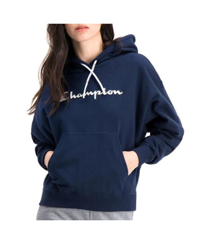 Bluza damska Champion HOODED SWEATSHIRT 112638BS538 Niebieska - Sklep online Mastersport