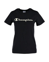 Koszulka damska Champion CREWNECK TEE 113223KK001 Czarna - Sklep online Mastersport