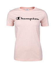 Koszulka damska Champion CREWNECK T-SHIRT 113223PS157 Różowa - Sklep online Mastersport