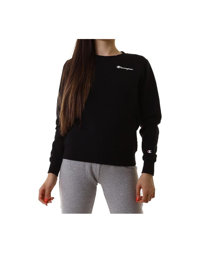 Bluza damska Champion CREWNECK SWEATSHIRT 114422KK001 Czarna - Sklep online Mastersport
