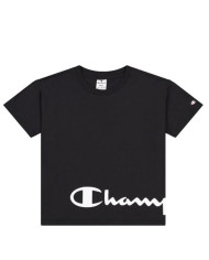 Koszulka damska Champion CREWNECK T-SHIRT 114431KK001 Czarna - Sklep online Mastersport