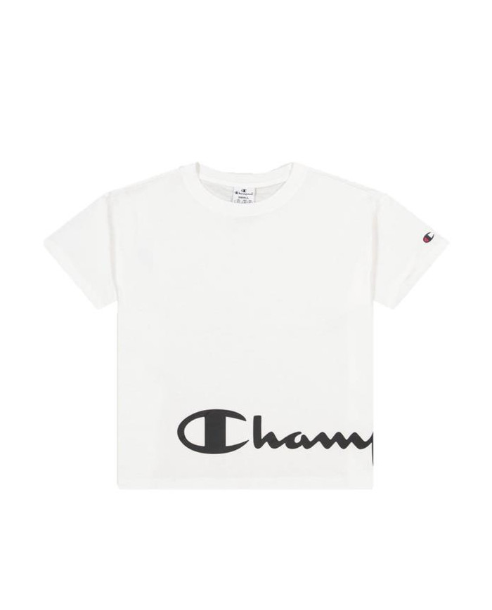 Koszulka damska Champion CREWNECK T-SHIRT 114431WW001 Biała - Sklep online Mastersport