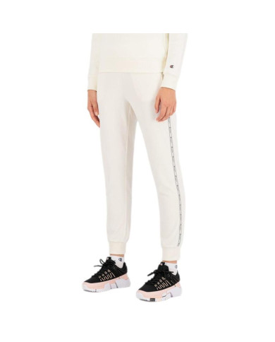 Spodnie damskie Champion RIB CUFF PANTS 114439WW005 Białe - Sklep online Mastersport
