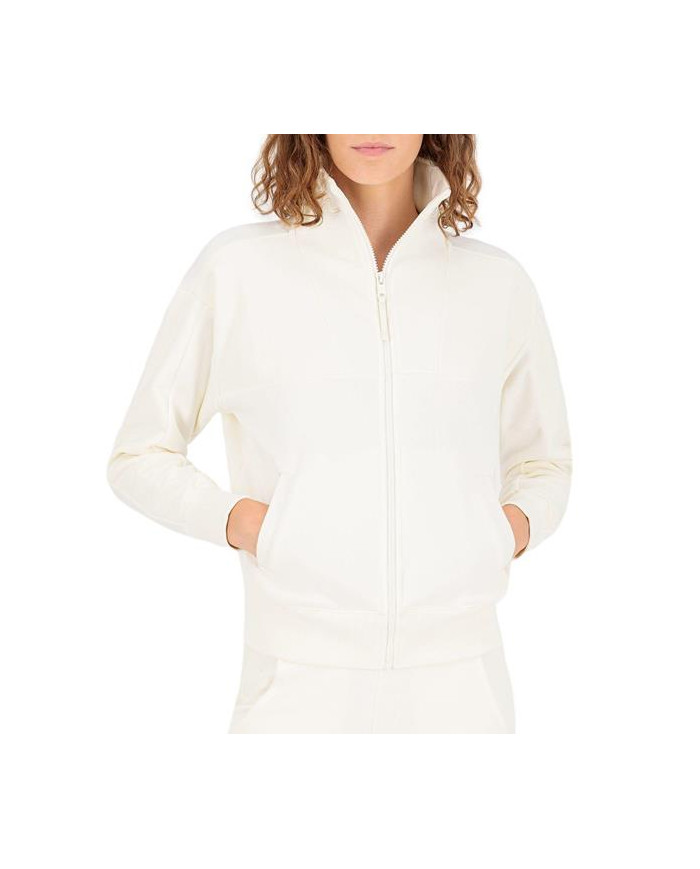Bluza damska Champion FULL ZIP SWEATSHIRT 114454WW005 Biała - Sklep online Mastersport