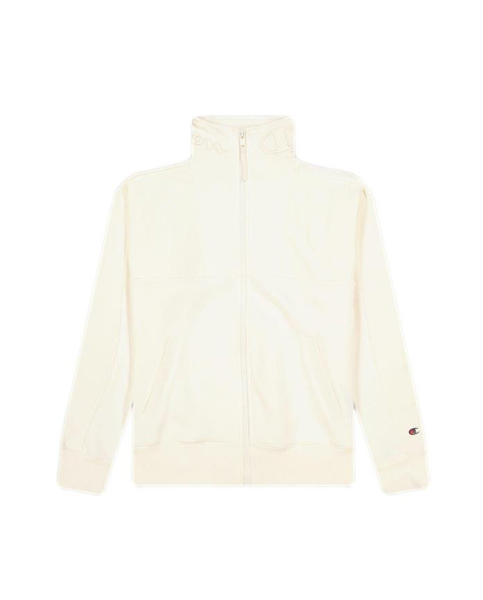 Bluza damska Champion FULL ZIP SWEATSHIRT 114454WW005 Biała - Sklep online Mastersport